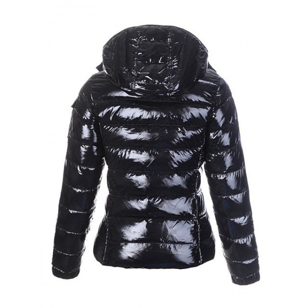 Moncler Nero Mock colletto e Slash caldo Donna Giacche uscita
